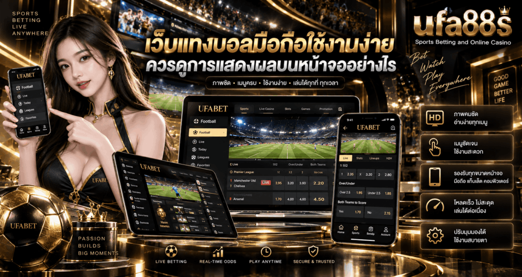 เว็บแทงบอลมือถือใช้งานง่าย