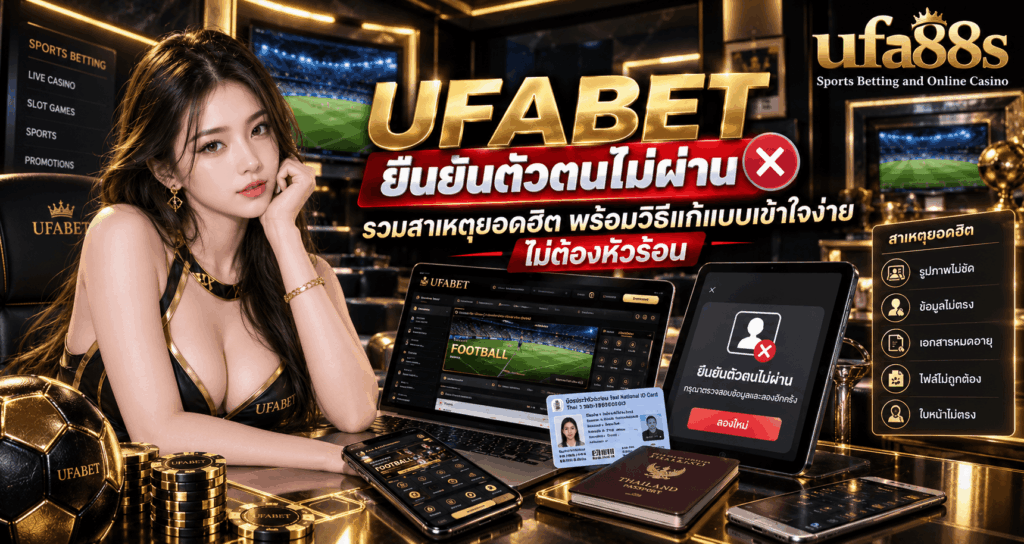 UFABET ยืนยันตัวตนไม่ผ่าน