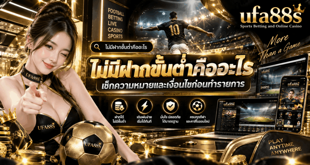 ไม่มีฝากขั้นต่ำคืออะไร