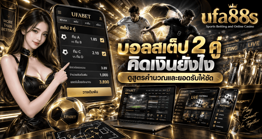 บอลสเต็ป 2 คู่ คิดเงินยังไง