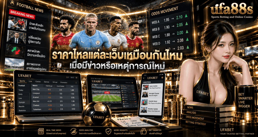 ราคาไหลแต่ละเว็บเหมือนกันไหม