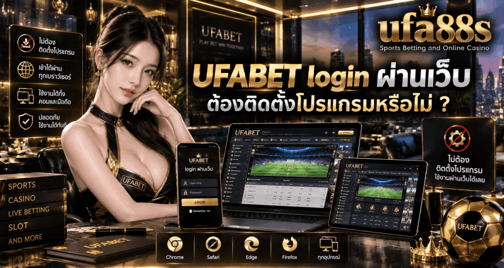 UFABET login ผ่านเว็บ