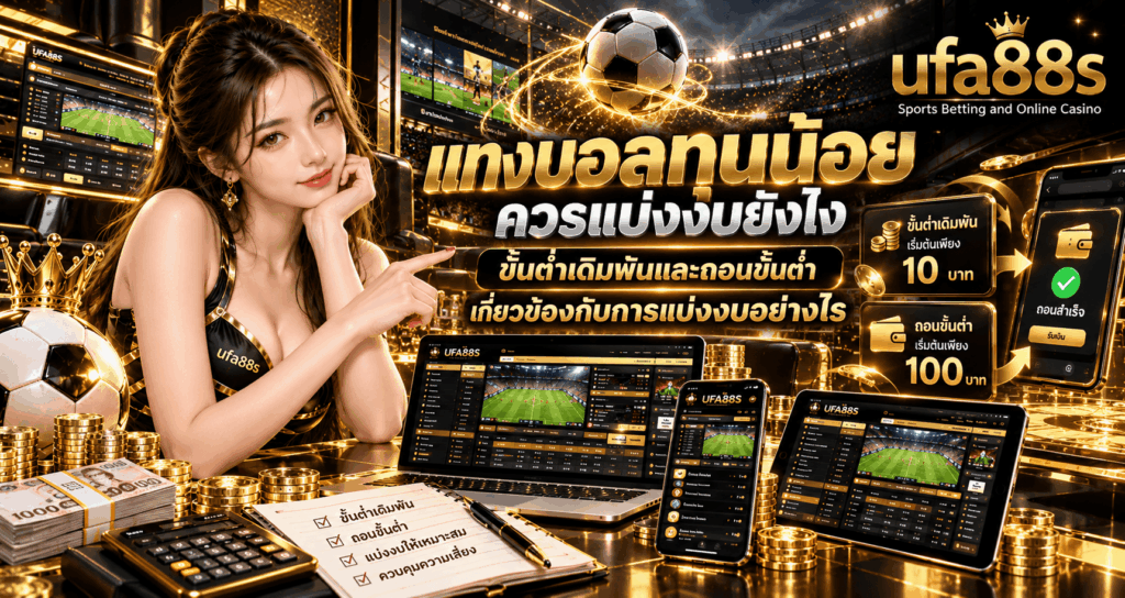 แทงบอลทุนน้อยควรแบ่งงบยังไง