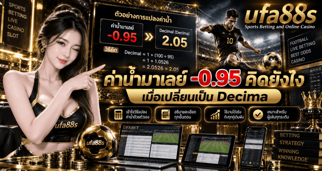 ค่าน้ำมาเลย์ -0.95 คิดยังไง