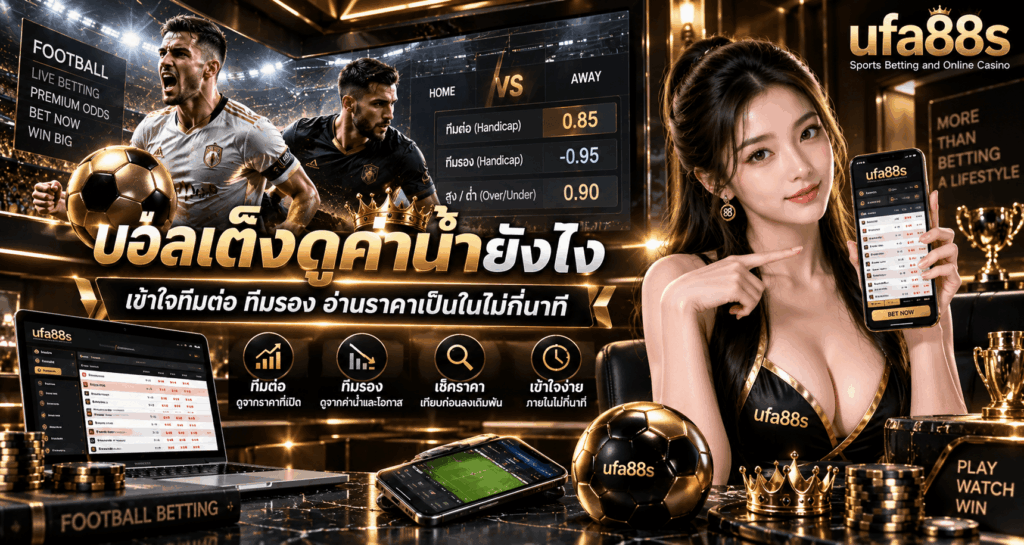 บอลเต็งดูค่าน้ำยังไง