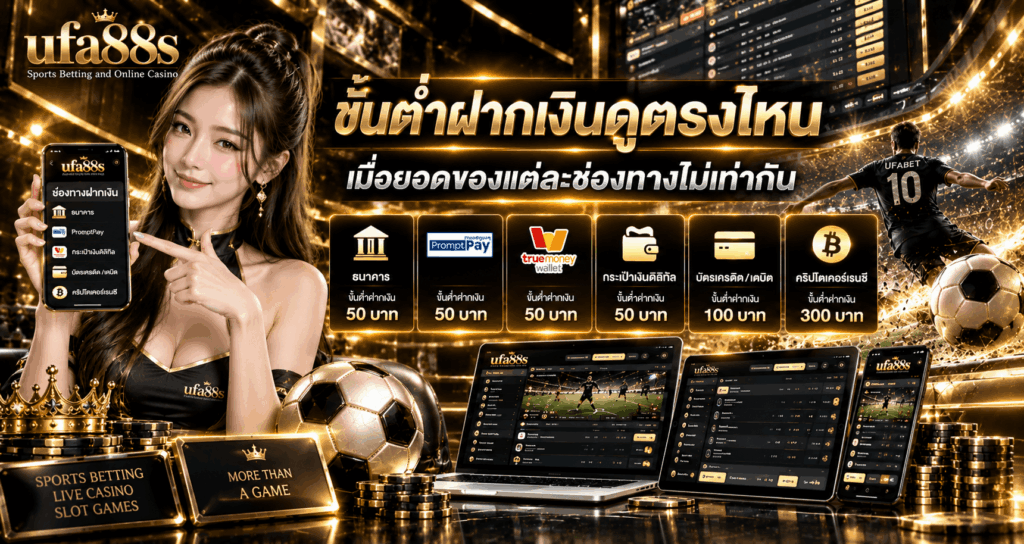 ขั้นต่ำฝากเงินดูตรงไหน