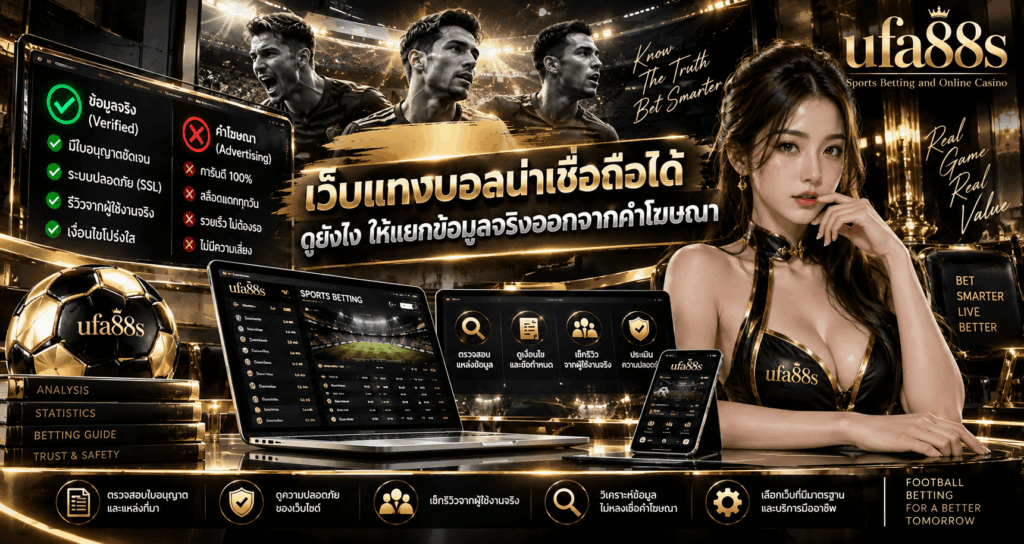 เว็บแทงบอลน่าเชื่อถือได้