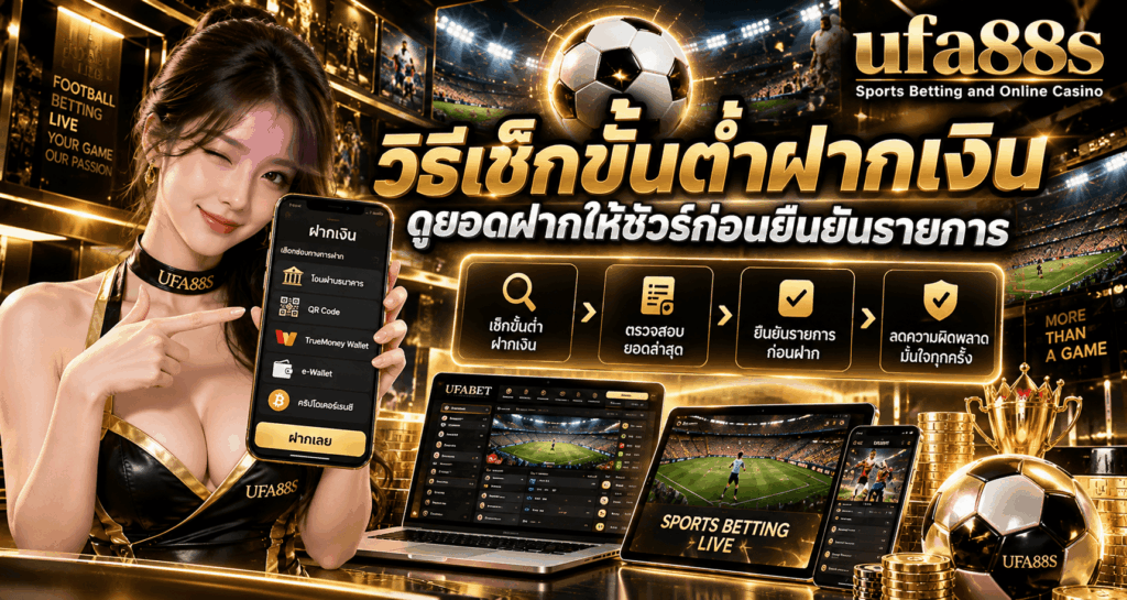 วิธีเช็กขั้นต่ำฝากเงิน
