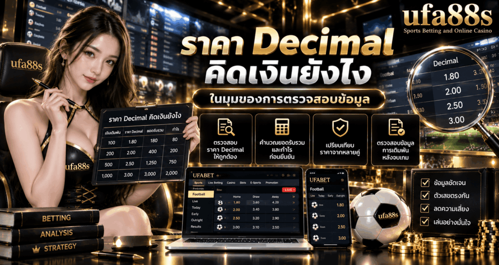 ราคา Decimal คิดเงินยังไง