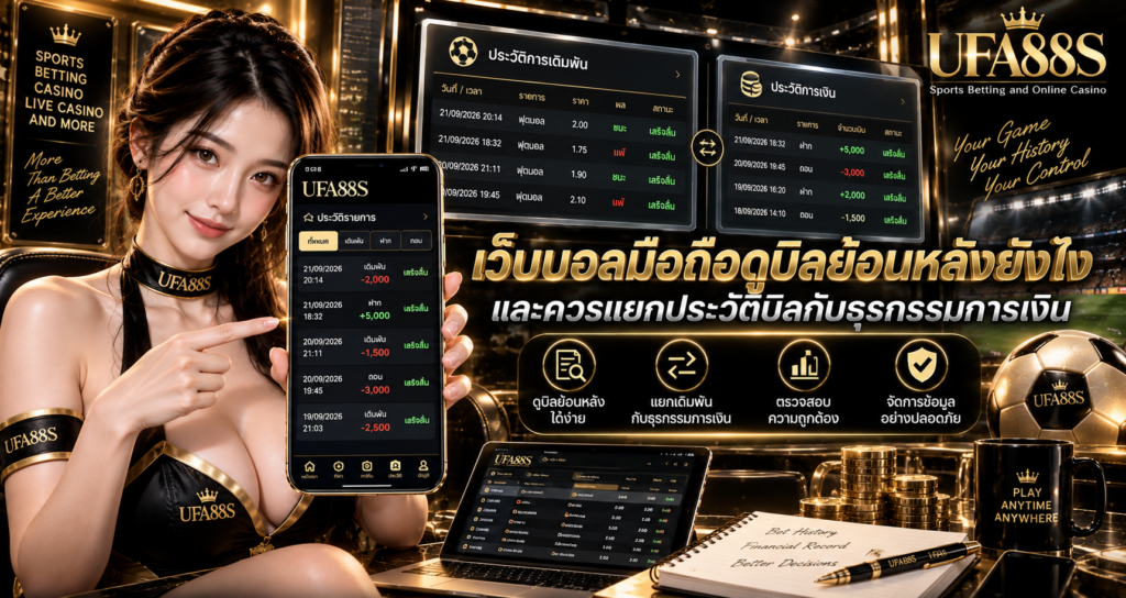 เว็บบอลมือถือดูบิลย้อนหลังยังไง
