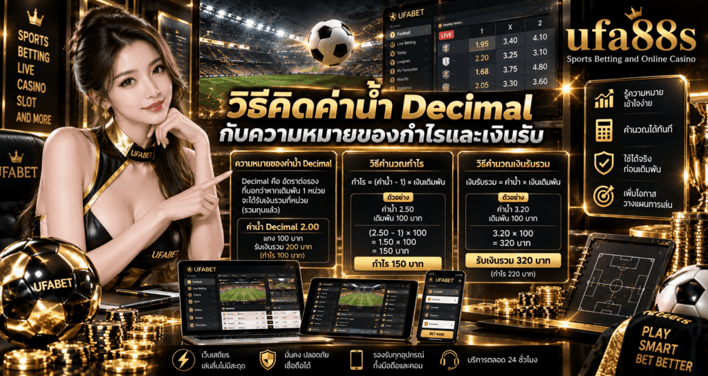 วิธีคิดค่าน้ำ Decimal