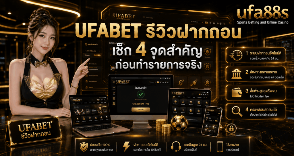 UFABET รีวิวฝากถอน