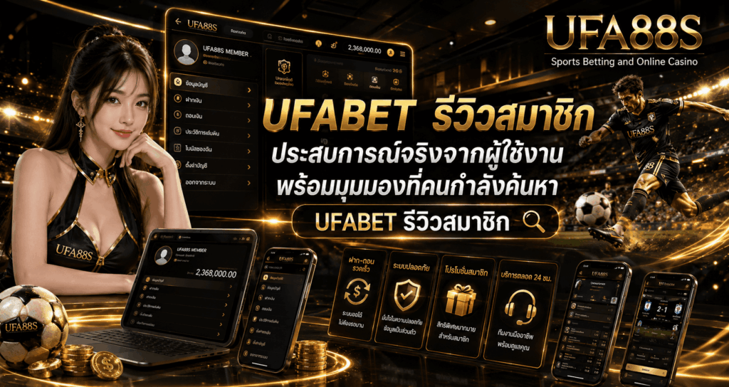 UFABET รีวิวสมาชิก