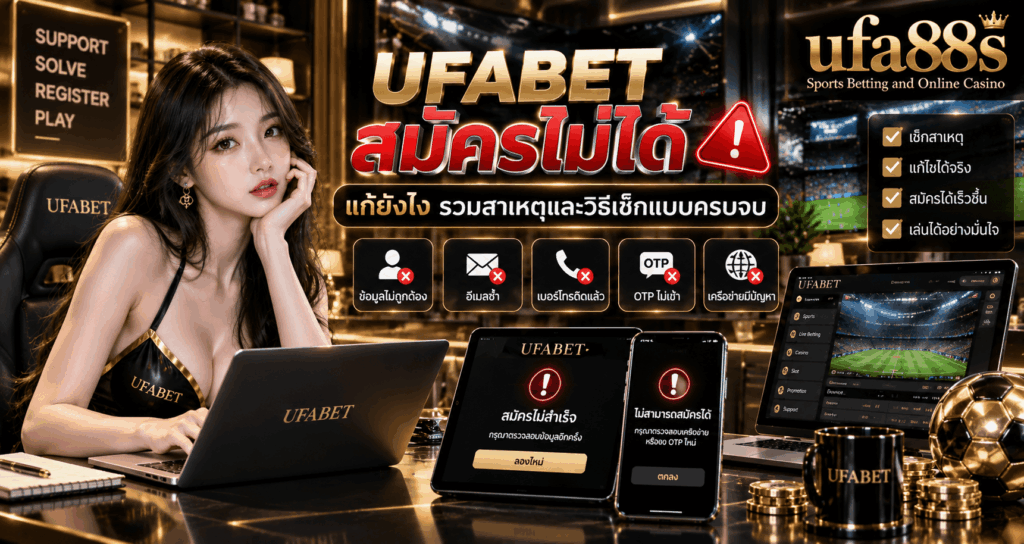 UFABET สมัครไม่ได้