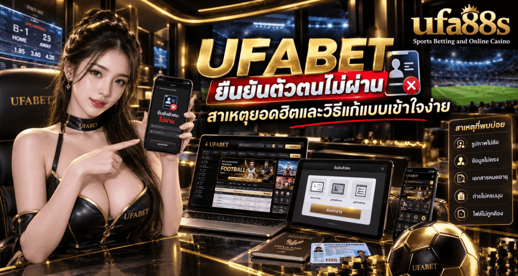 UFABET ยืนยันตัวตนไม่ผ่าน