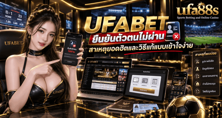 UFABET ยืนยันตัวตนไม่ผ่าน