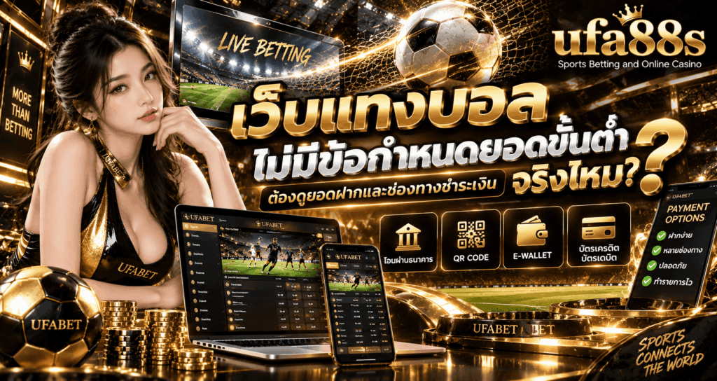 เว็บแทงบอลไม่มีขั้นต่ำจริงไหม