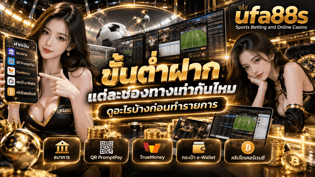ขั้นต่ำฝากแต่ละช่องทางเท่ากันไหม
