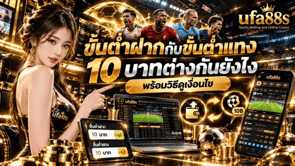 ขั้นต่ำฝากกับขั้นต่ำแทง 10 บาทต่างกันยังไง
