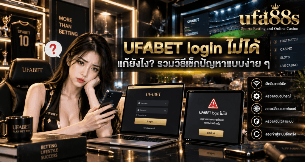 UFABET login ไม่ได้
