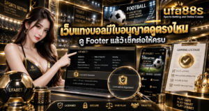 เว็บแทงบอลมีใบอนุญาตดูตรงไหน