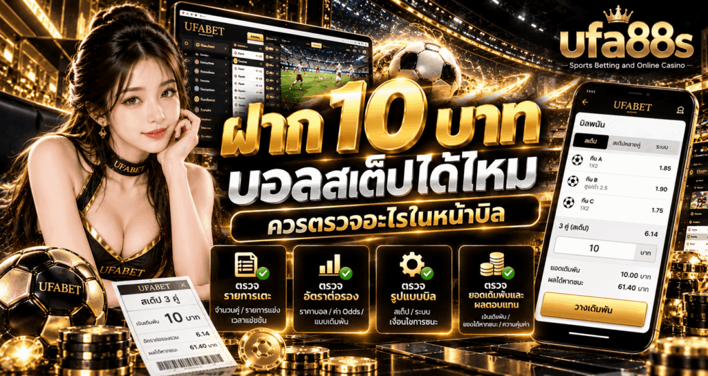 ฝาก 10 บาท บอลสเต็ปได้ไหม