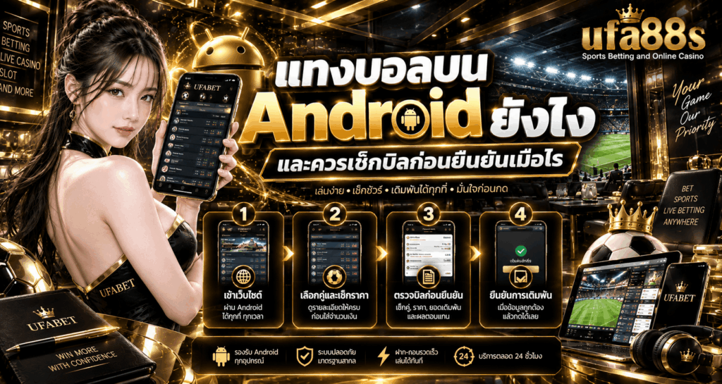 แทงบอลบน Android ยังไง