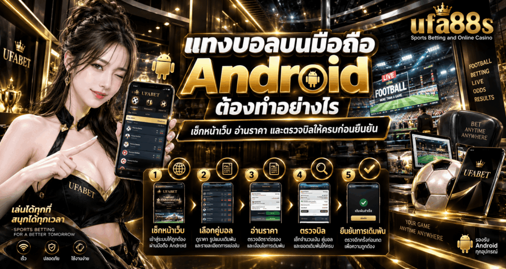 แทงบอลบน Android ยังไง