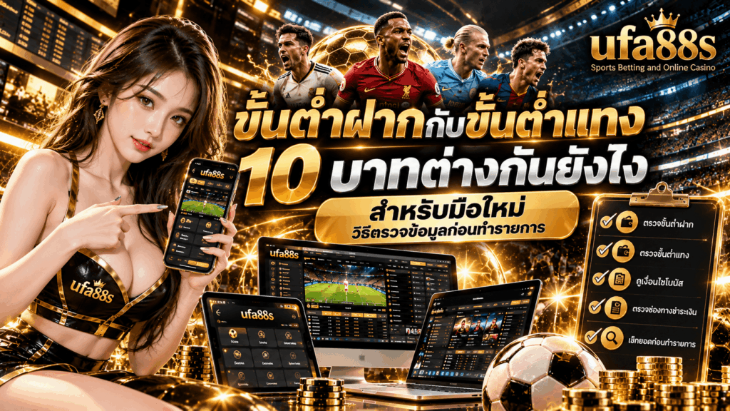 ขั้นต่ำฝากกับขั้นต่ำแทง 10 บาทต่างกันยังไง