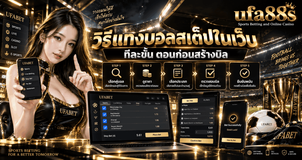 วิธีแทงบอลสเต็ปในเว็บ
