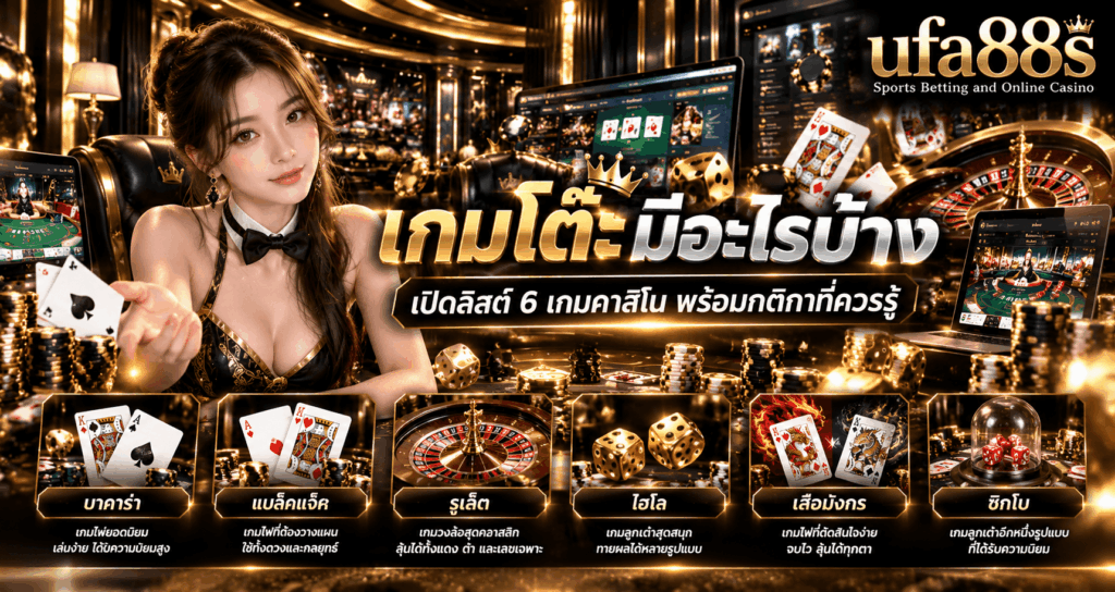 เกมโต๊ะมีอะไรบ้าง