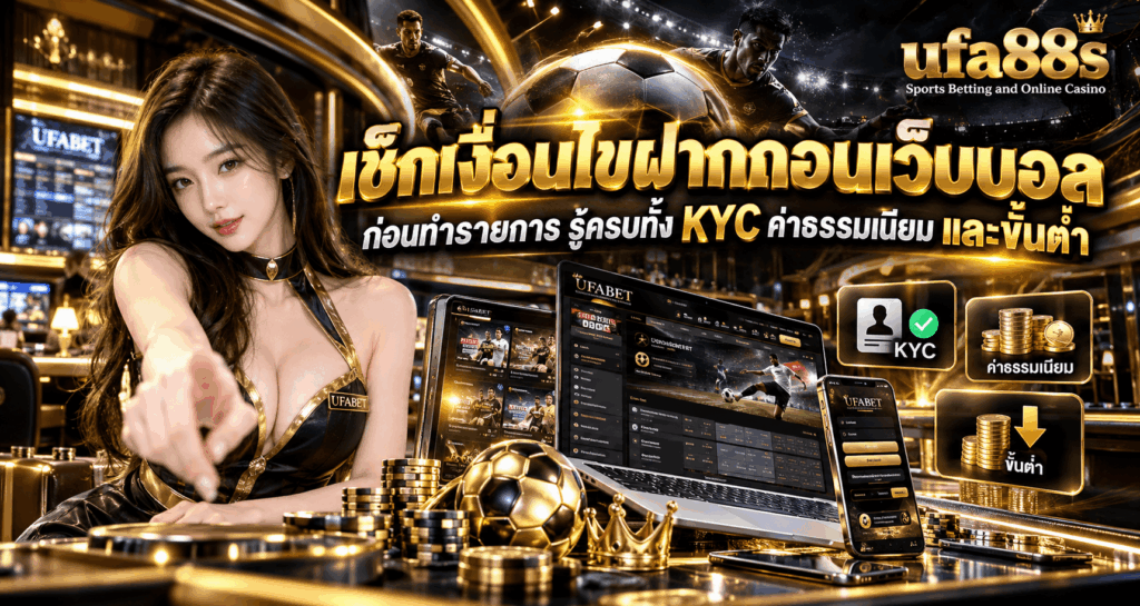 เช็กเงื่อนไขฝากถอนเว็บบอล