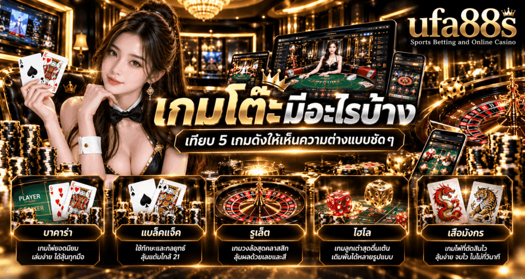 เกมโต๊ะมีอะไรบ้าง