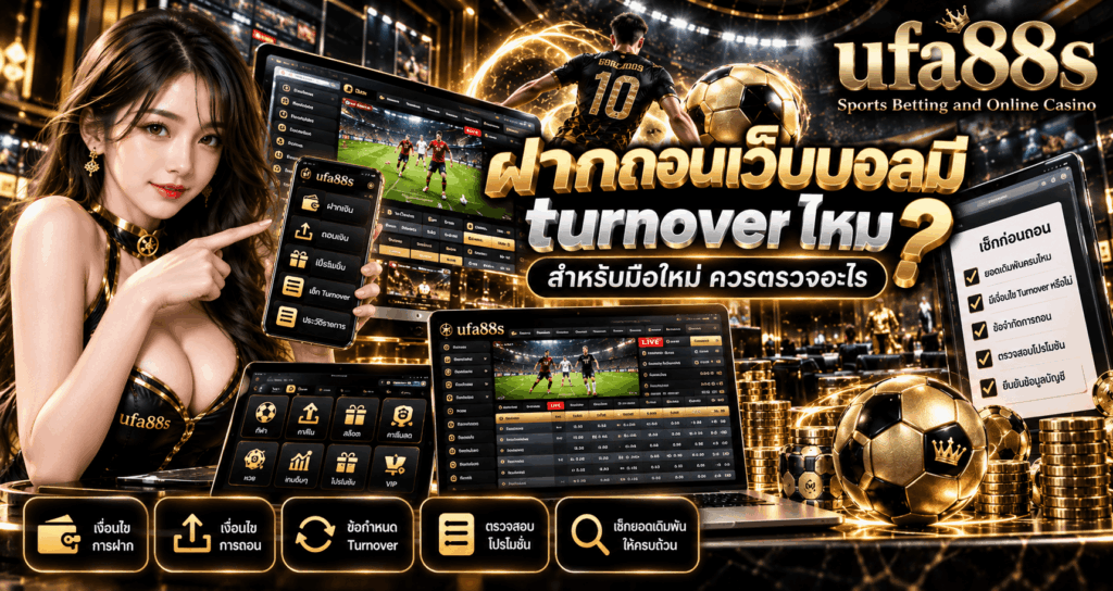 ฝากถอนเว็บบอลมี turnover ไหม