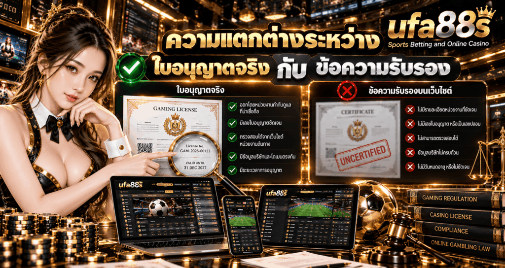 ใบอนุญาต คาสิโน
